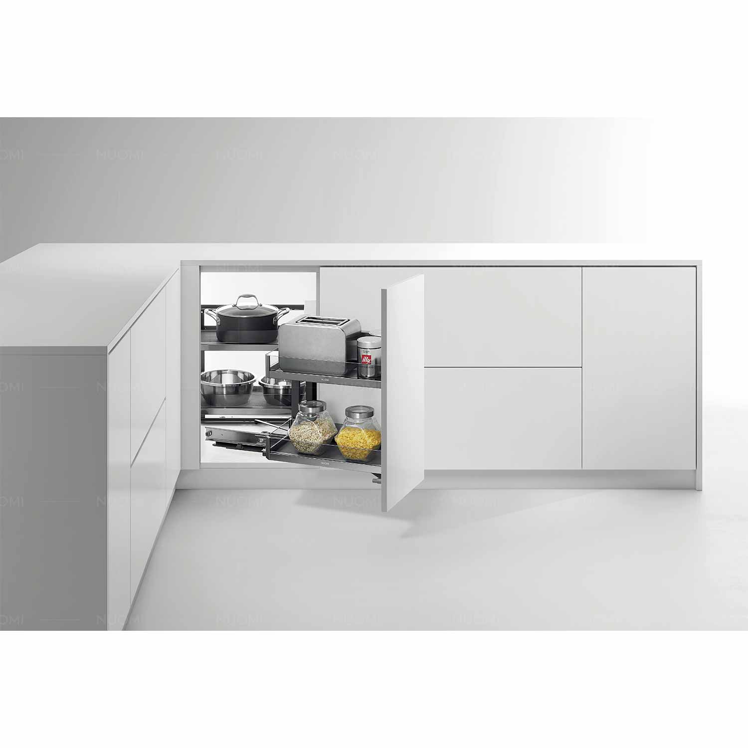kitchen matt grey tall pantry unit