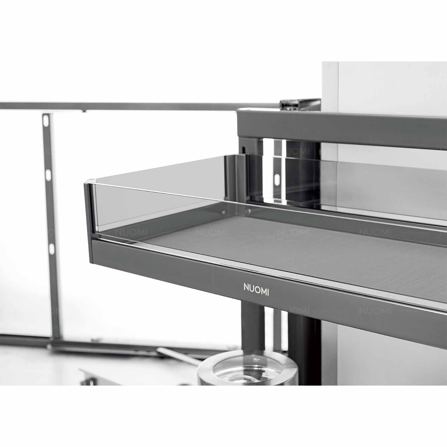 kitchen matt grey tall pantry unit