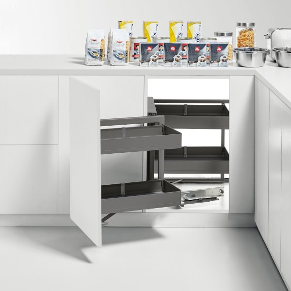 kitchen matt grey tall pantry unit