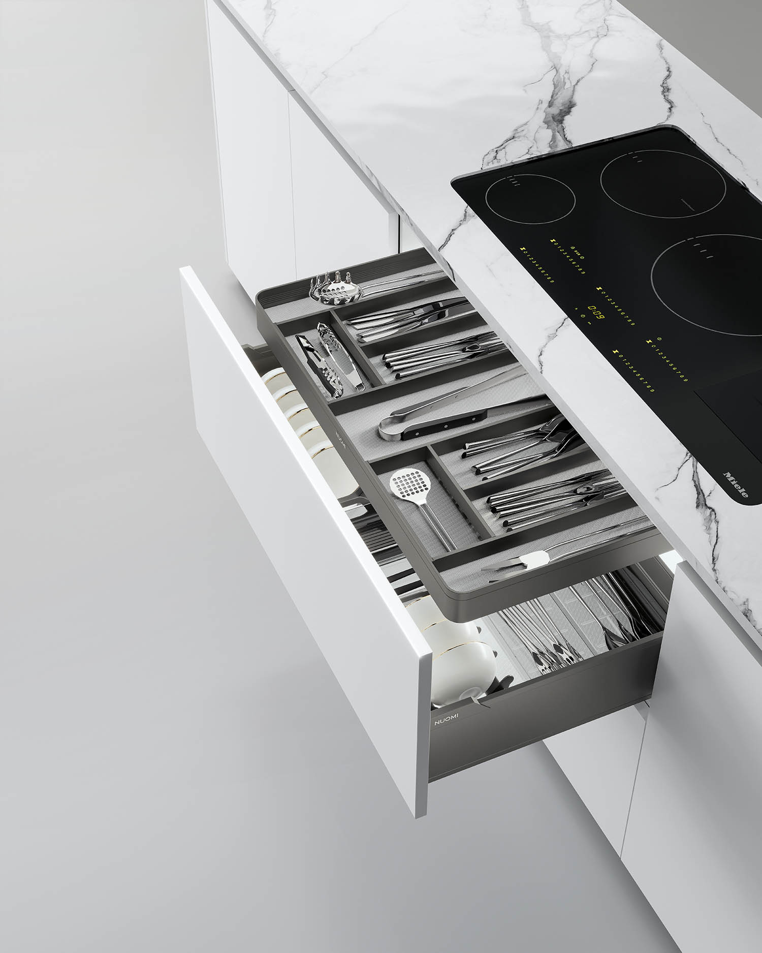 Kitchen Matt Grey Tall Unit